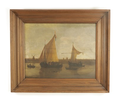 Lot 1009 - AN 18TH/19TH CENTURY DUTCH OIL ON BOARD