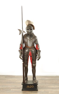 Lot 623 - A GOOD 17TH CENTURY STYLE AND LATER BOY'S SUIT OF ARMOUR