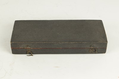 Lot 1254 - BENJAMIN COLE, LONDON. A MID 18TH CENTURY CASED LACQUERED BRASS LEVEL