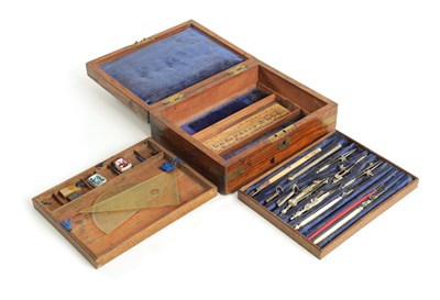 Lot 1259 - A 19TH CENTURY DRAWING INSTRUMENT/ ARTISTS BOX