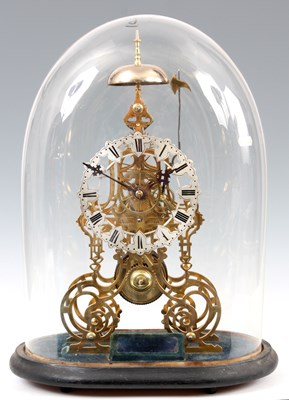 Lot 740 - A MID 19th CENTURY ENGLISH SKELETON CLOCK...