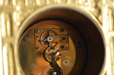 Lot AN UNUSUAL LATE 19TH CENTURY BRASS CASED MANTEL CLOCK MODELLED AS BIG BEN