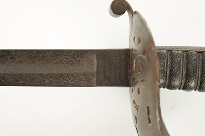 Lot 634 - A 19TH CENTURY HEAVY CAVALRY 6TH INNISKILLING DRAGOONS OFFICERS SWORD