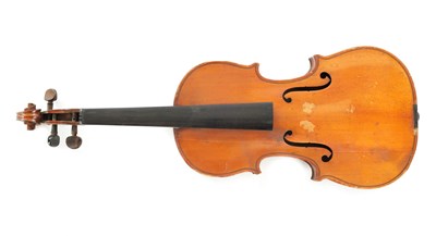 Lot 1289 - AN OLD FRENCH VIOLIN LABELLED MARCEL ROUX, ANNO 1920.