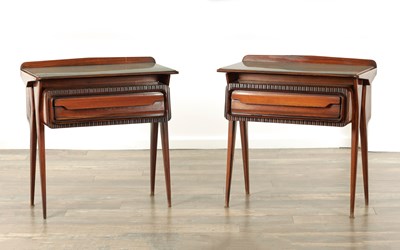 Lot 1465 - A PAIR OF 20TH CENTURY ROSEWOOD ITALIAN SIDE CABINETS BY ESP SIZIONE FOR LA PERMANENTE MOBILI CANTU