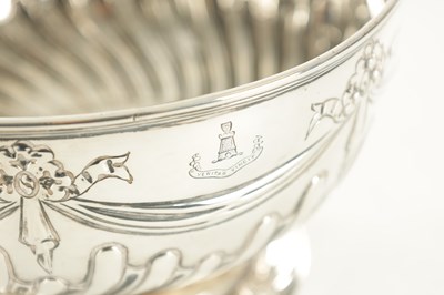 Lot 537 - A 19TH CENTURY SILVER ROSE BOWL