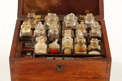 Lot 1255 - AN EARLY 19TH CENTURY MAHOGANY APOTHECARY BOX