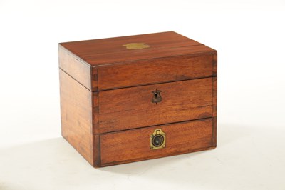 Lot 1255 - AN EARLY 19TH CENTURY MAHOGANY APOTHECARY BOX