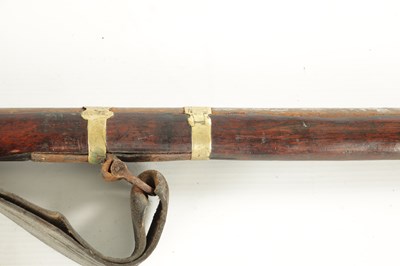 Lot 638 - AN 18TH CENTURY TURKISH FLINTLOCK RIFLE