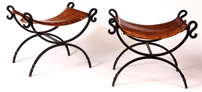 Lot 743 - A pair of early 20th Century Arts and Crafts...