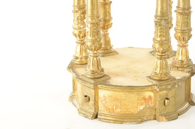 Lot 772 - A 19TH CENTURY GILT GESSO GRAND TOUR LIBRARY PORTICO