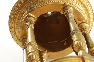 Lot 772 - A 19TH CENTURY GILT GESSO GRAND TOUR LIBRARY PORTICO