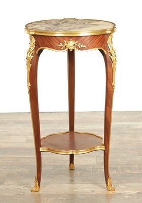 Lot 1481 - A LATE 19TH CENTURY FRENCH KINGWOOD AND ORMOLU MOUNTED OCCASIONAL TABLE IN THE MANNER OF FRANCOIS LINKE