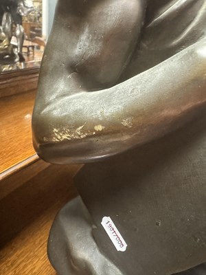 Lot 874 - EDOUARD DROUOT (1859-1945). A 19TH CENTURY BRONZE SCULPTURE “THE FIGHT FOR LIFE”