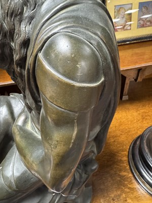 Lot 874 - EDOUARD DROUOT (1859-1945). A 19TH CENTURY BRONZE SCULPTURE “THE FIGHT FOR LIFE”
