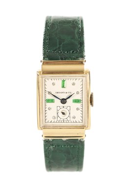 Lot 549 - A 1940’S 14CT GOLD TIFFANY & CO. WRISTWATCH