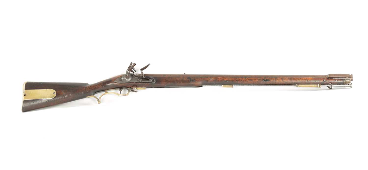 Raker Rifle Lot 639 - A RARE GEORGE III BAKER FLINTLOCK RIFLE