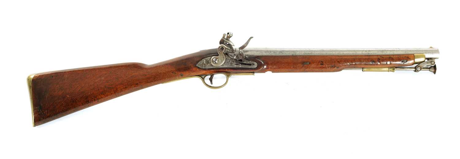 Lot 643 - A GEORGE III 14TH LIGHT DRAGOONS PAGET CAVALRY CARBINE BY TOWER