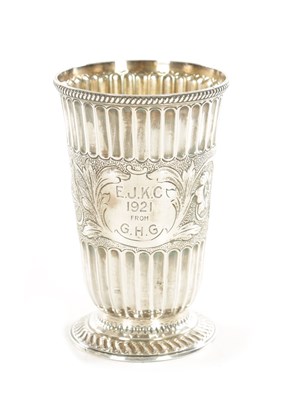 Lot 501 - A MID 19TH CENTURY SILVER BEAKER