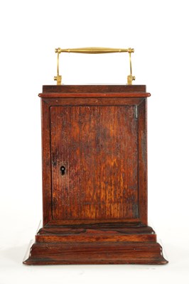 Lot 1094 - HENRY MARC, PARIS. AN EARLY 19TH CENTURY ROSEWOOD CARRIAGE CLOCK WITH RARE ESCAPEMENT