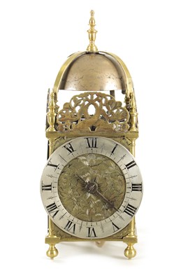 Lot 1206 - WILLIAM SELLWOOD AT YE MERMAY DE IN LOTHBURY. A RARE SECOND PERIOD LANTERN CLOCK