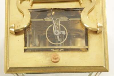 Lot 1199 - BOLVILLER A PARIS. AN EARLY FRENCH REPEATING CARRIAGE CLOCK WITH CHAFF CUTTER ESCAPEMENT