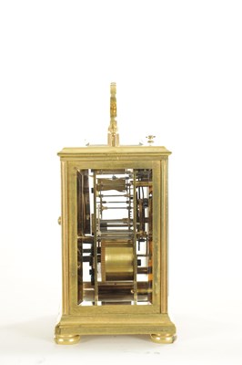 Lot 1199 - BOLVILLER A PARIS. AN EARLY FRENCH REPEATING CARRIAGE CLOCK WITH CHAFF CUTTER ESCAPEMENT