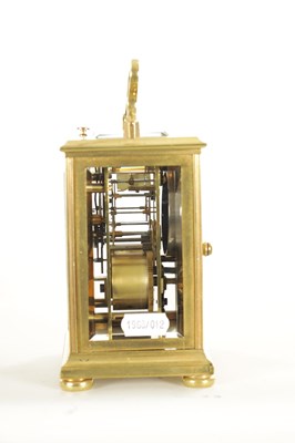 Lot 1199 - BOLVILLER A PARIS. AN EARLY FRENCH REPEATING CARRIAGE CLOCK WITH CHAFF CUTTER ESCAPEMENT