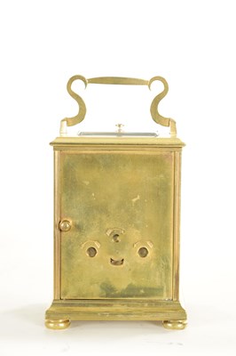 Lot 1199 - BOLVILLER A PARIS. AN EARLY FRENCH REPEATING CARRIAGE CLOCK WITH CHAFF CUTTER ESCAPEMENT
