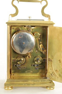 Lot 1199 - BOLVILLER A PARIS. AN EARLY FRENCH REPEATING CARRIAGE CLOCK WITH CHAFF CUTTER ESCAPEMENT