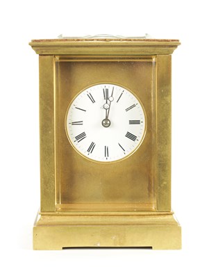 Lot 1082 - ROBIN, PARIS. A FRENCH CARRIAGE STYLE MANTEL CLOCK WITH DETENT ESCAPEMENT