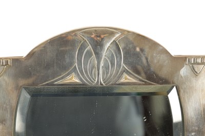 Lot 764 - AN EARLY 20TH CENTURY WMF ART DECO SILVERED BRASS DRESSING TABLE MIRROR