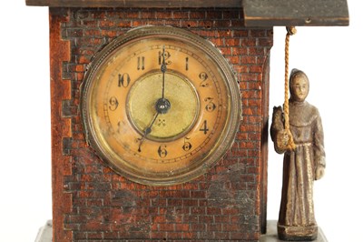 Lot 1117 - A LATE 19TH CENTURY BLACK FOREST AUTOMATION ALARM CLOCK