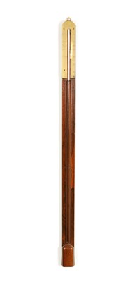 Lot 1126 - ADIE & SON, EDINBURGH. A LATE REGENCY ROSEWOOD STICK BAROMETER