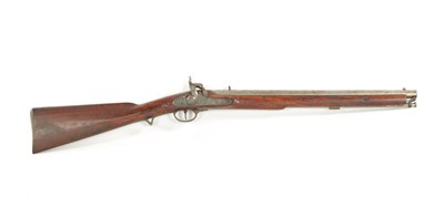 Lot 642 - A 19TH CENTURY INDIAN MADE TOWER TYPE PERCUSSION CARBINE