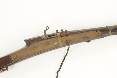 Lot 637 - A 19TH CENTURY JAPANESE MATCHLOCK LONG GUN