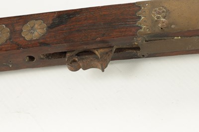 Lot 637 - A 19TH CENTURY JAPANESE MATCHLOCK LONG GUN