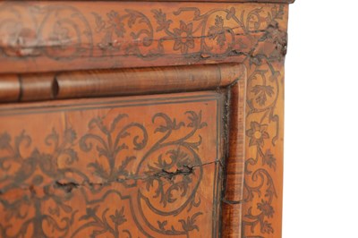 Lot 1143 - ROBERT SLY, KING STREET, WESTMINSTER (LONDON). AN EARLY 18TH CENTURY SEAWEED MARQUETRY EIGHT-DAY LONGCASE CLOCK