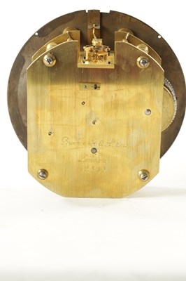 Lot 1128 - BROCKBANK & ATKINS, LONDON. A MID 19TH CENTURY CHAIN DRIVEN FUSEE SHIPS CLOCK.