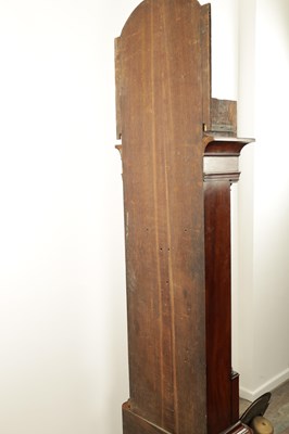 Lot 1230 - WILLIAM LASSELL, TOXTETH PARK. A GEORGE III FIGURED MAHOGANY LONGCASE CLOCK