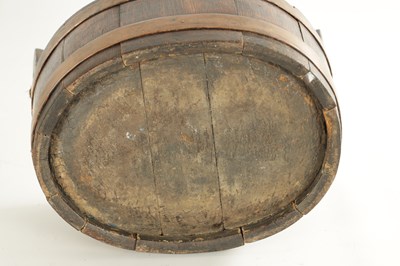 Lot 1347 - A 19TH CENTURY COOPERED OAK BUCKET