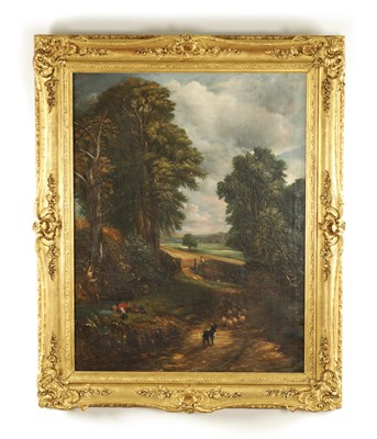 Lot 943 - STUDIO OF JOHN CONSTABLE (BRITISH 1776-1837). OIL ON CANVAS.