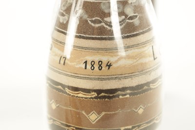 Lot 780 - A RARE LATE 19TH CENTURY AMERICAN COMMEMORATIVE COLOURED GUANO FILLED BOTTLE