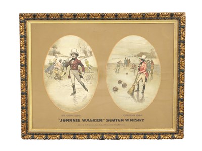 Lot 979 - A LATE 19TH CENTURY JONNIE WALKER SCOTCH WHISKY ADVERTISING PRINT