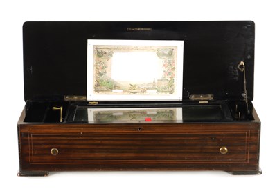 Lot 1272 - A LATE 19TH CENTURY SWISS MUSIC BOX BY MOJON MANGER & CO.