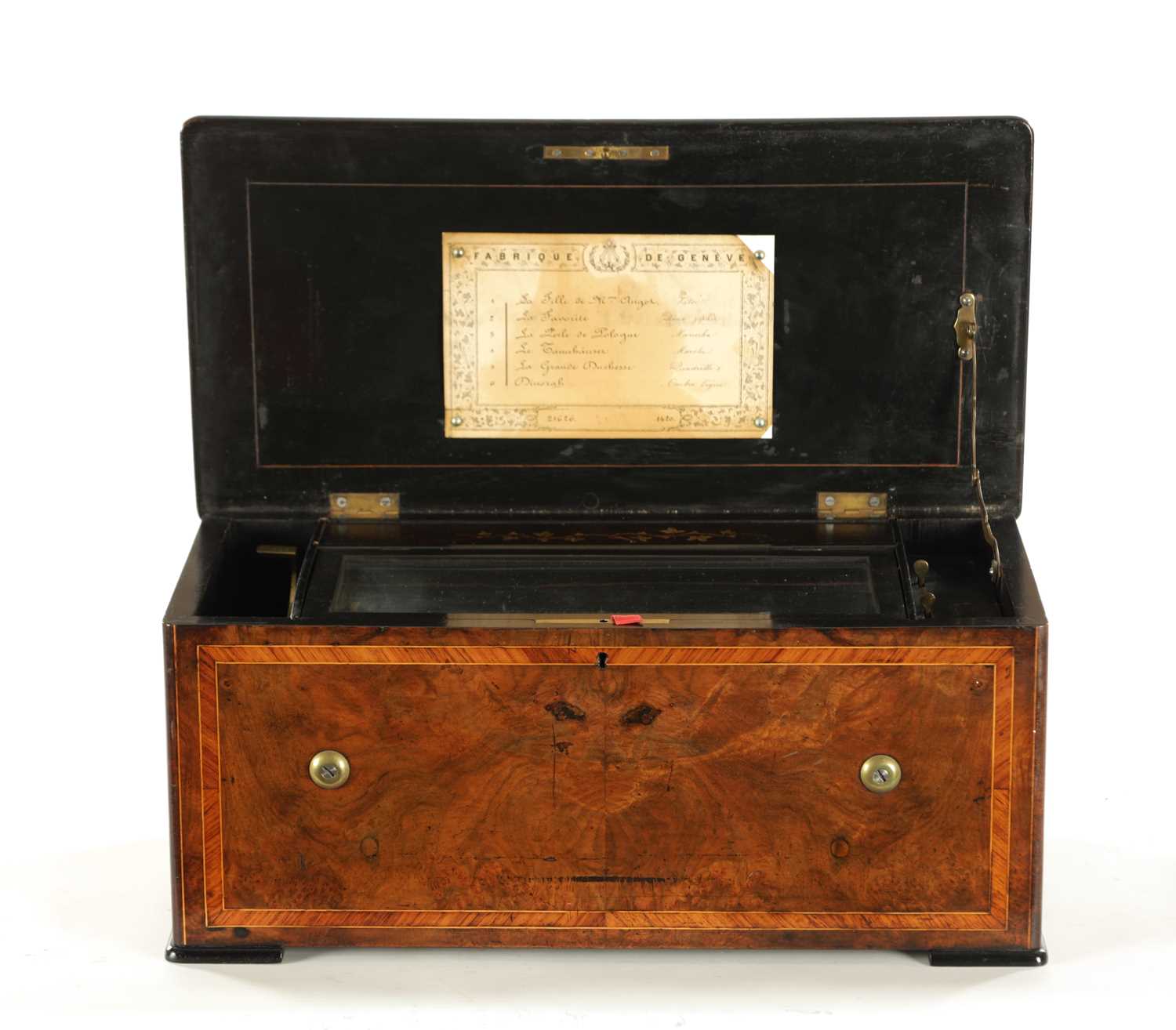 Lot 1273 - A 19TH CENTURY ORCHESTRAL MUSIC BOX BY BREMOND