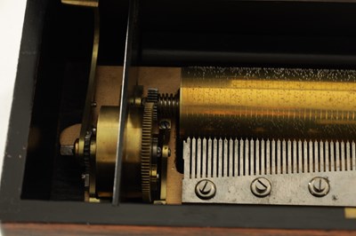 Lot 1271 - A 19TH CENTURY EIGHT AIRS SWISS MUSICAL BOX BY P.V.F.