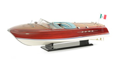 Lot 795 - A SCALE MODEL OF A RIVA TRITONE SPEEDBOAT