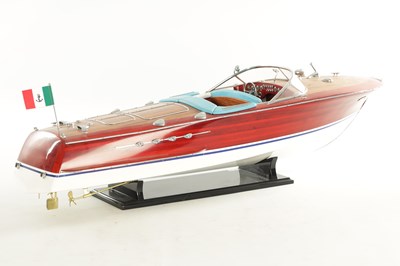 Lot 795 - A SCALE MODEL OF A RIVA TRITONE SPEEDBOAT