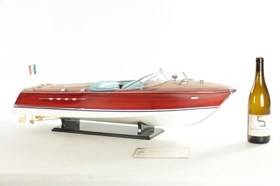 Lot 795 - A SCALE MODEL OF A RIVA TRITONE SPEEDBOAT